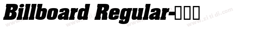 Billboard Regular字体转换